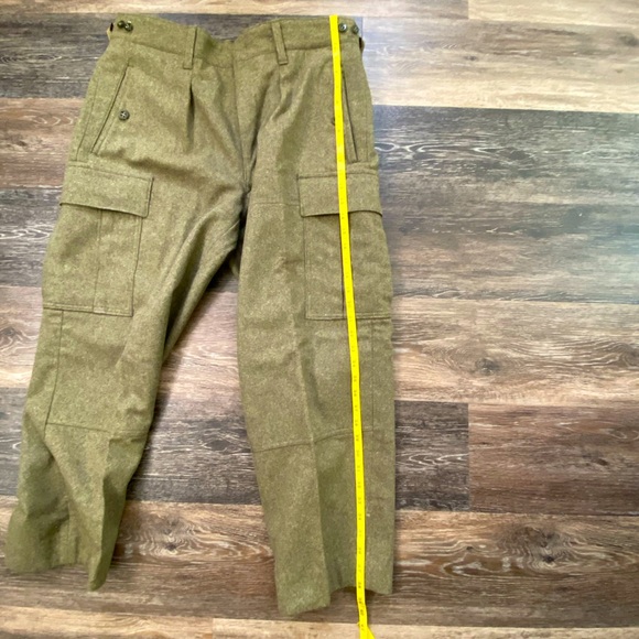 VTG SCHILLING OHG REICHARTSHAUSEN GERMAN MILITARY HEAVY WOOL CARGO PANTS - Picture 15 of 15